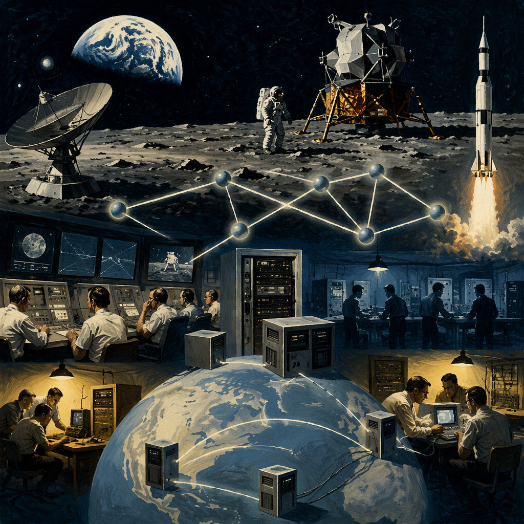 Apollo, ARPANET, and technological systems in 1969