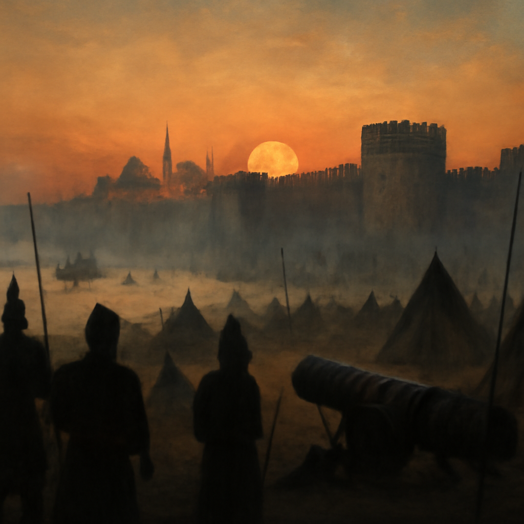 Constantinople walls and waterways