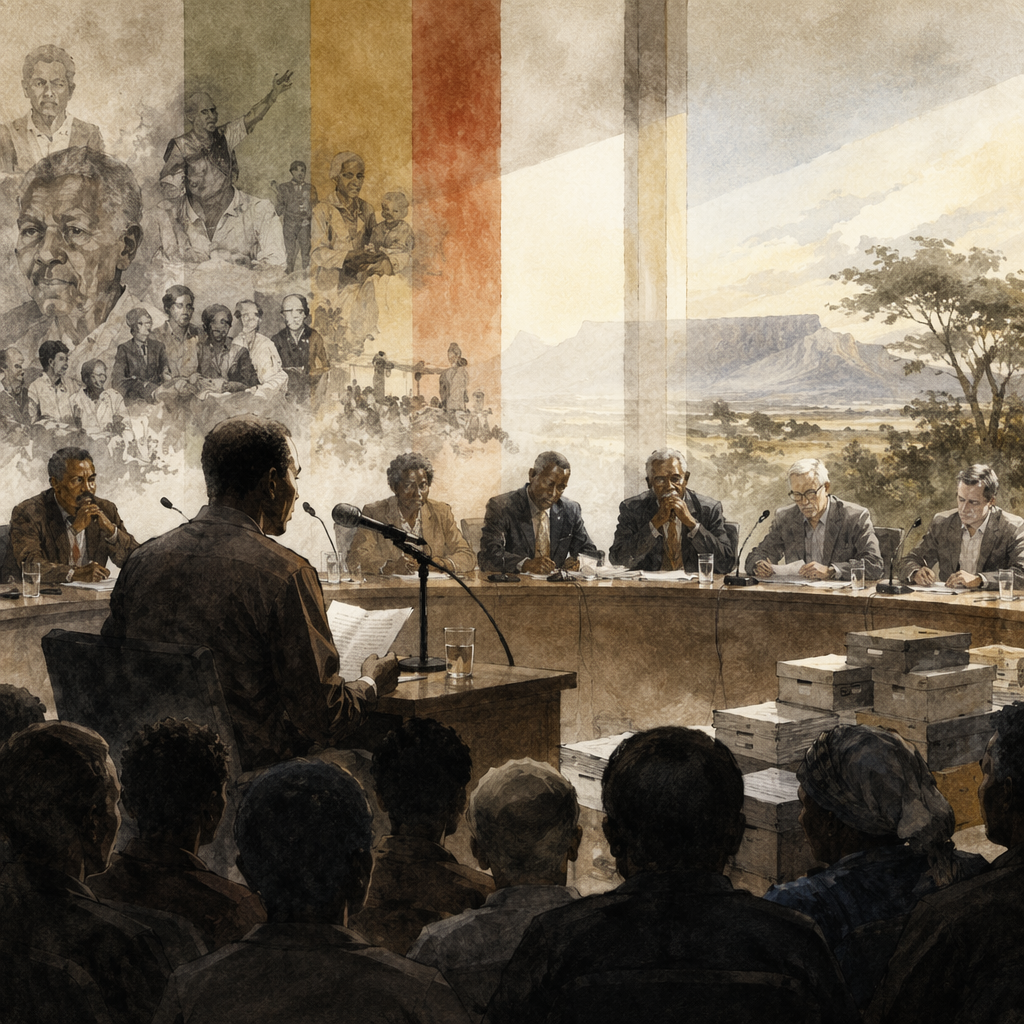 South Africa's truth commission hearings in 1996