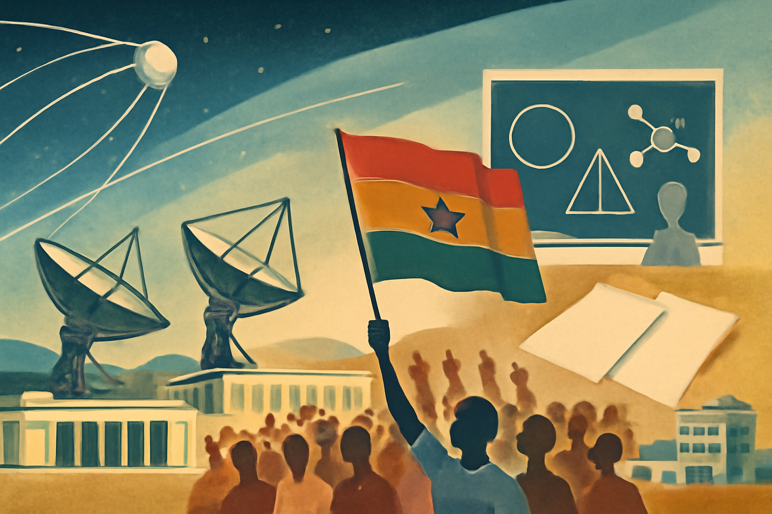 Sputnik and Ghana independence in 1957