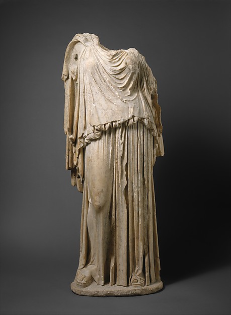 Roman marble statue of Eirene, the personification of peace
